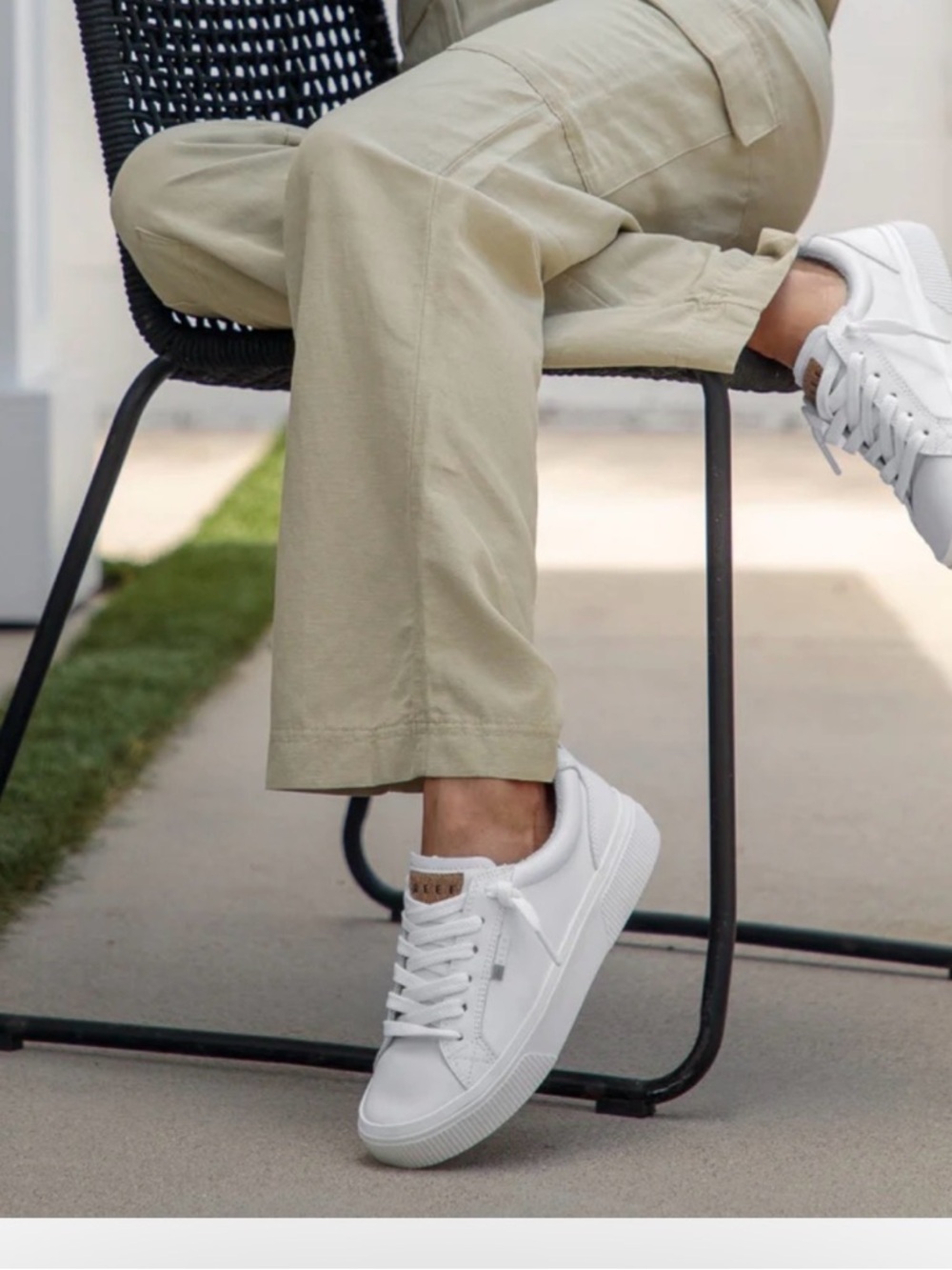 Reef Lay Day Dawn white leather sneaker - Picture 4 of 4